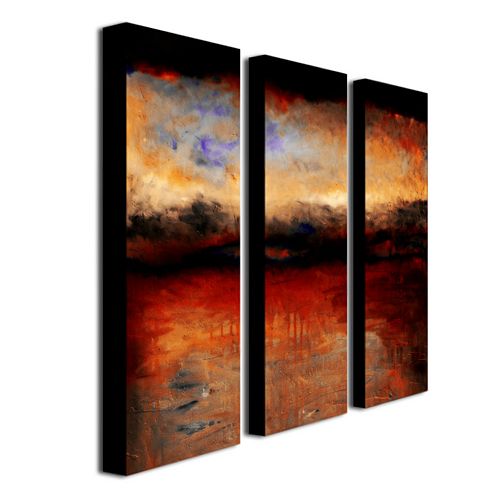 3-pc. ''Red Skies at Night'' Wall Art Set