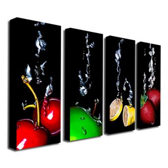 Splash 4 pc Wall Art Set by Roderick Stevens