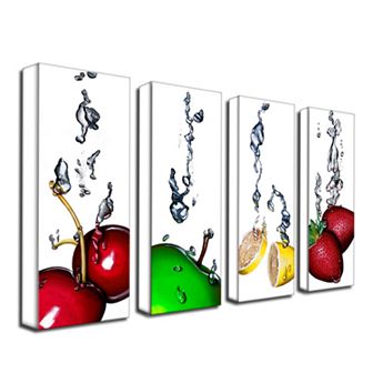 Splash 4 pc Wall Art Set by Roderick Stevens