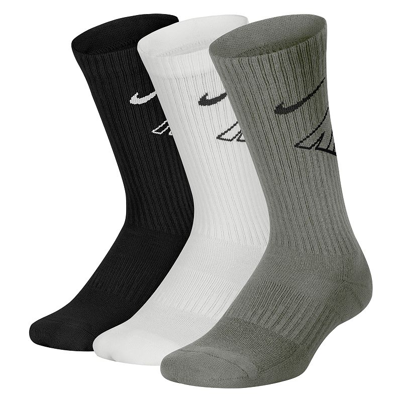 UPC 887230847069 product image for Boys Nike 3-pk. Crew Performance Socks, Size: 7-8.5, Brown Over | upcitemdb.com