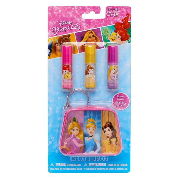 Disney Princess Rapunzel Cinderella Belle Girls Lip Gloss Pouch Set - rapunzel who roblox