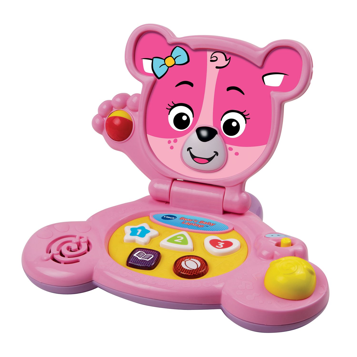 pink toy laptop