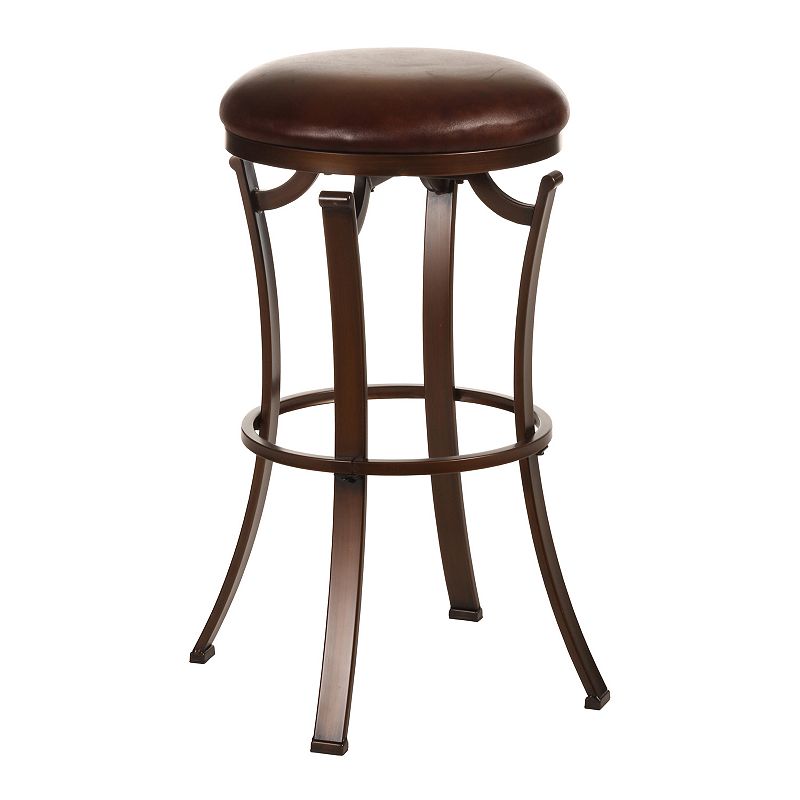 Kelford Swivel Counter Stool, Brown, Furniture