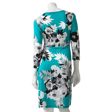 Apt. 9® Floral Faux-Wrap Dress