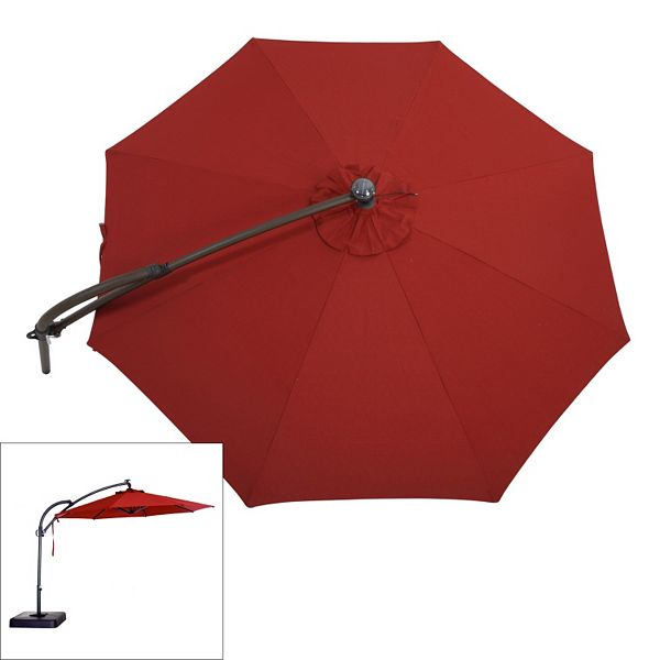 Sonoma Goods For Life Crank Tilt Lighted Offset Cantilever Umbrella