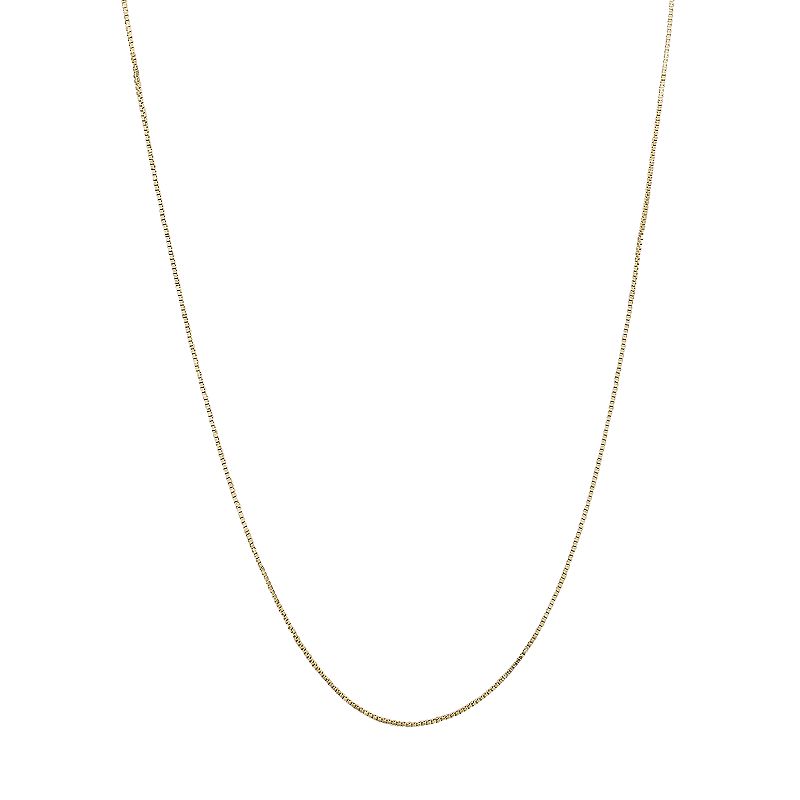 Everlasting Gold 14k Gold Box Chain Necklace, Womens, Size: 16, Yellow