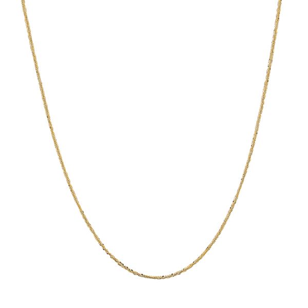 Everlasting Gold 14k Gold Crisscross Chain Necklace