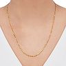 Everlasting Gold 14k Gold Figaro Chain Necklace 