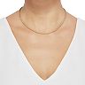 Everlasting Gold 14k Gold Hollow Glitter Chain Necklace 