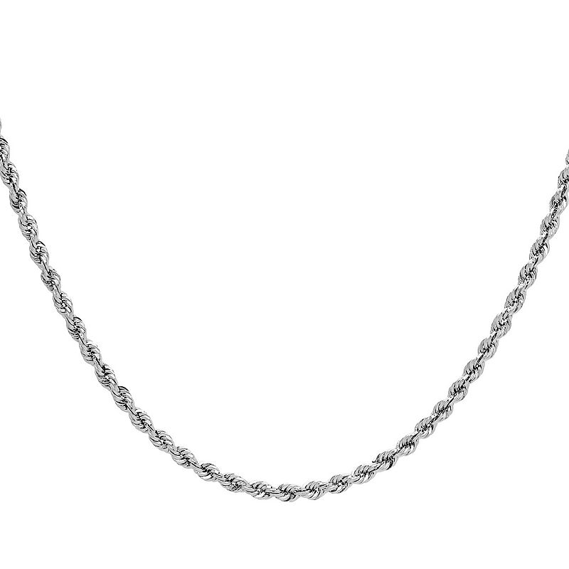 Everlasting Gold 14k Gold Hollow Glitter Chain Necklace, Womens, Size: 20