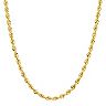 Everlasting Gold 14k Gold Hollow Glitter Chain Necklace 