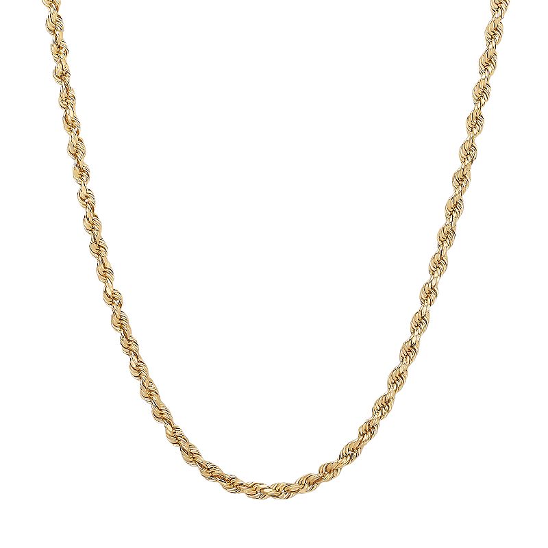 51057525 Everlasting Gold 14k Gold Rope Chain Necklace, Wom sku 51057525