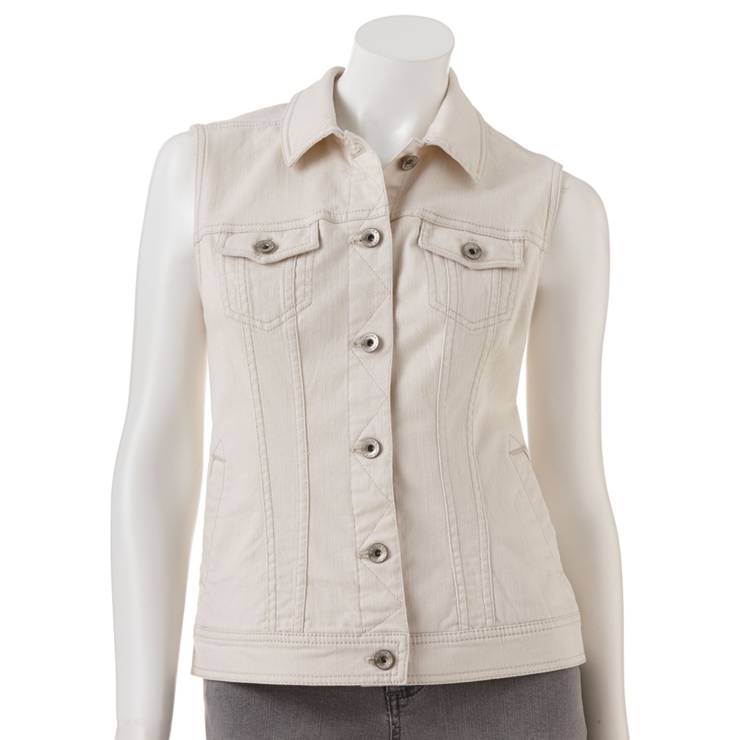 kohls denim vest