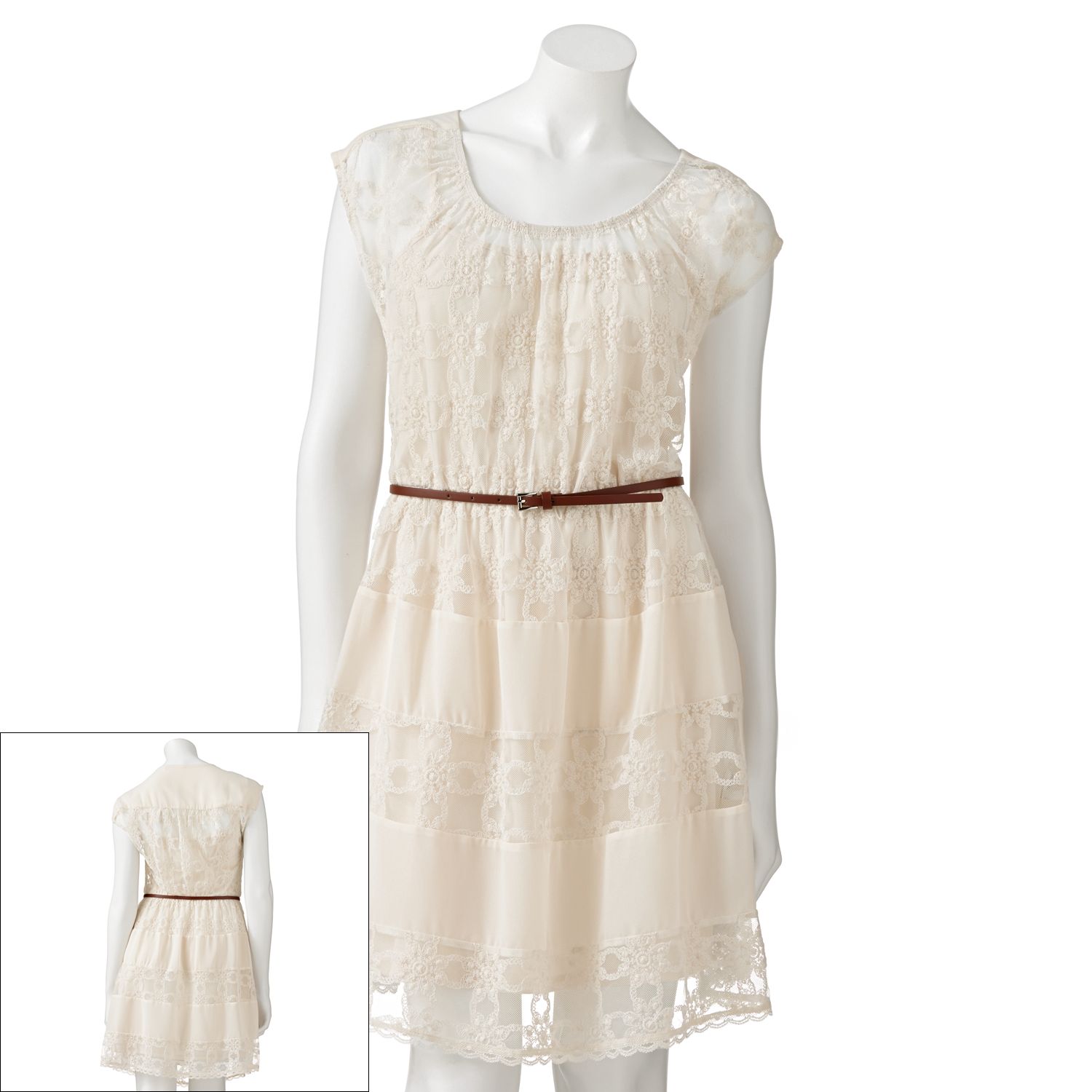 kohls white lace dress