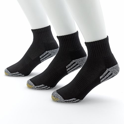 Men's GOLDTOE 3pk. GTec Outlast Quarter Athletic Socks