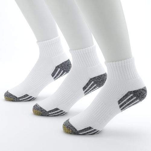 Men's GOLDTOE 3-pk. G-Tec Outlast Quarter Athletic Socks