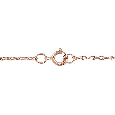 Stella Grace 10k Rose Gold Morganite and Diamond Accent Heart Pendant