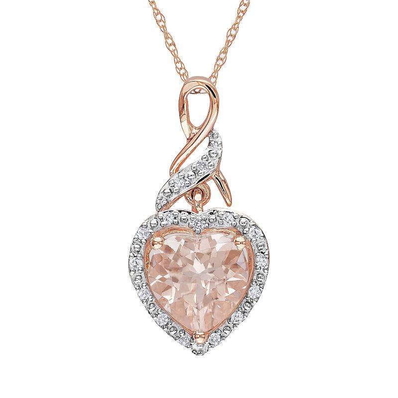 Kohl's "Stella Grace 10k Rose Gold and Diamond Accent Heart