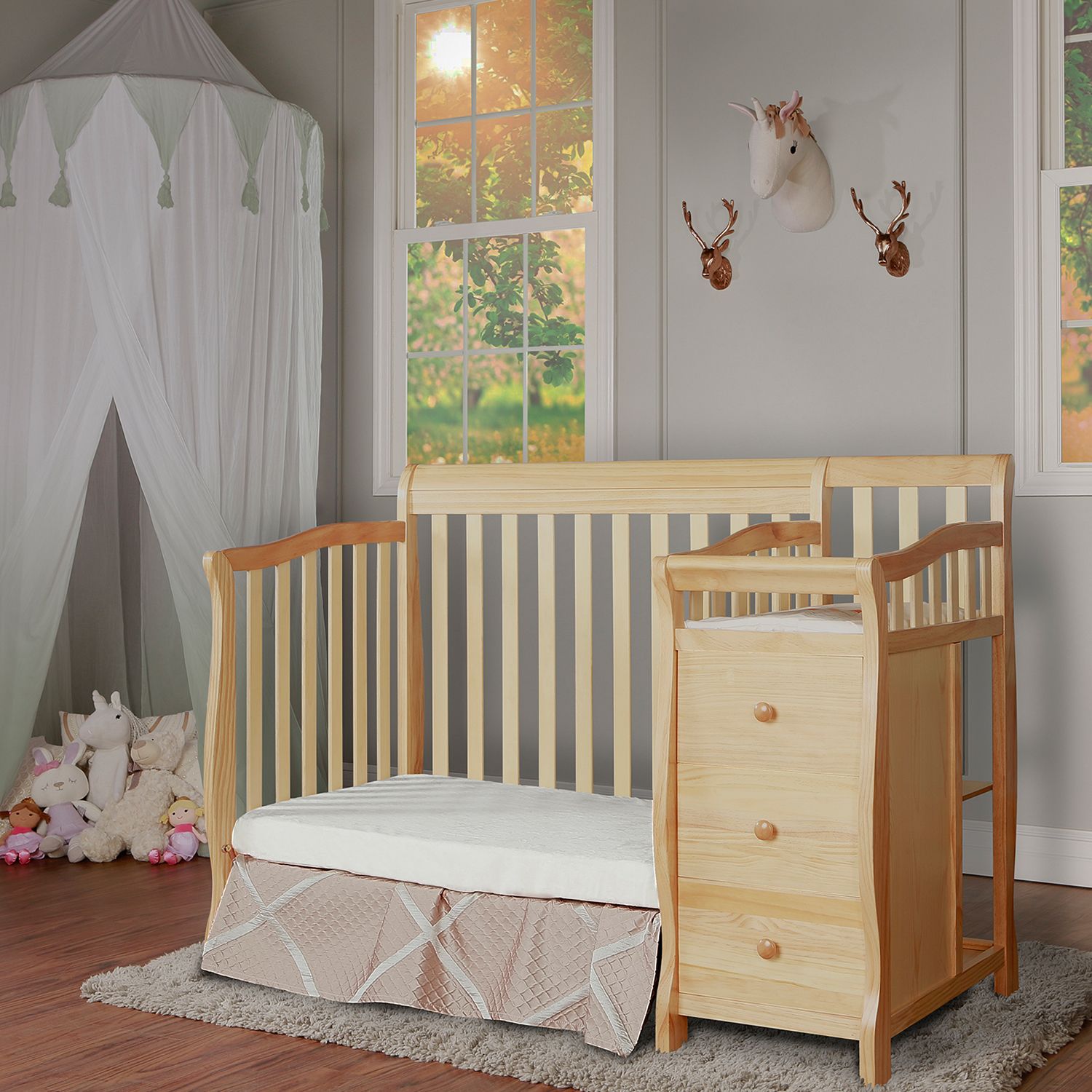 jayden 4 in 1 mini convertible crib and changer