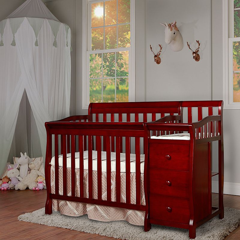 Dream On Me Jayden 4-in-1 Convertible Mini Crib and Changer