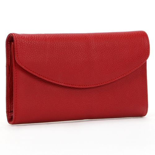 Leather Frame Clutch Wallet Target IUCN Water