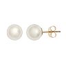 PearLustre by Imperial 10k Gold 7-mm Cultured Pearl Stud Earrings