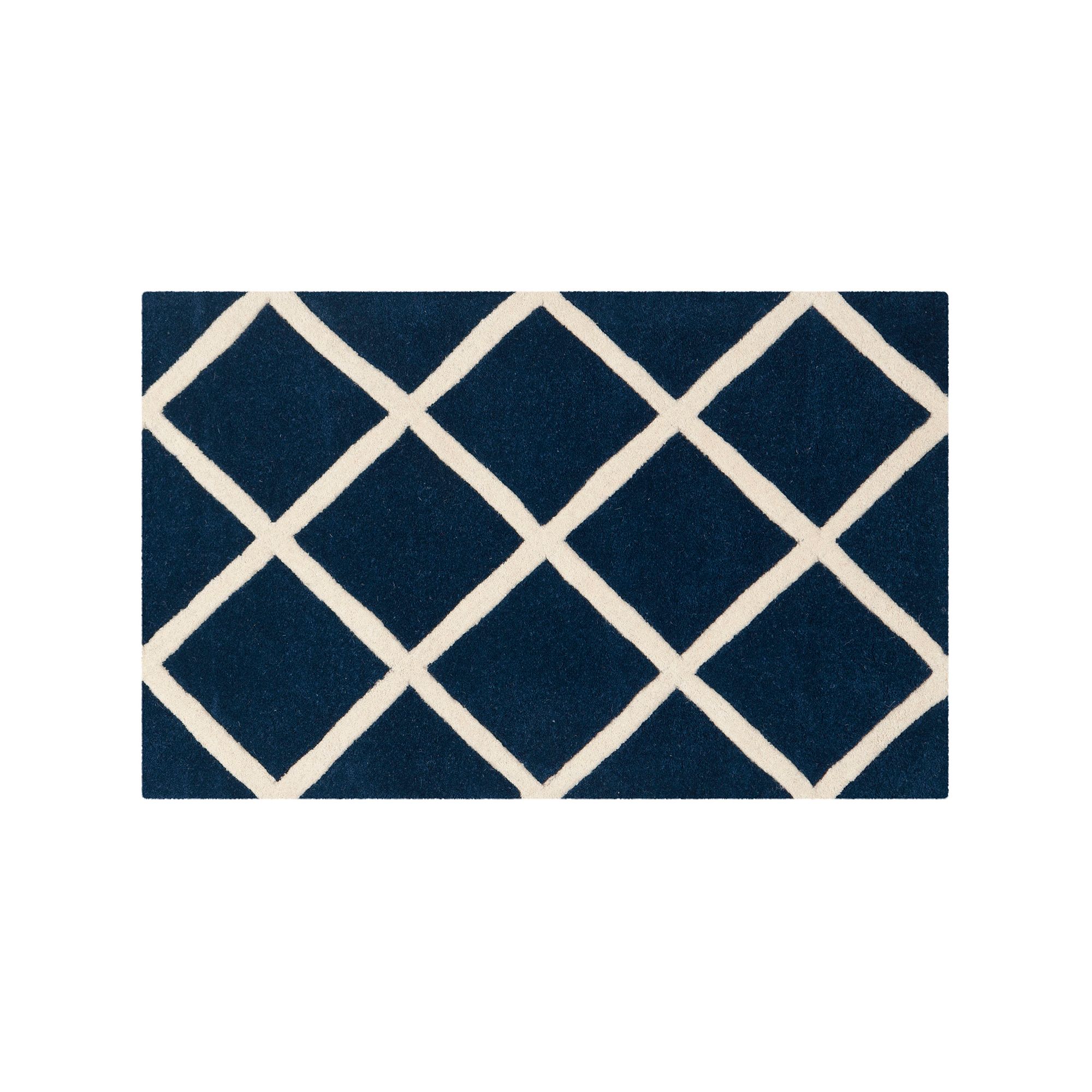 Safavieh Chatham Diamonds Rug - 2 x 3, Dark Blue Ivory