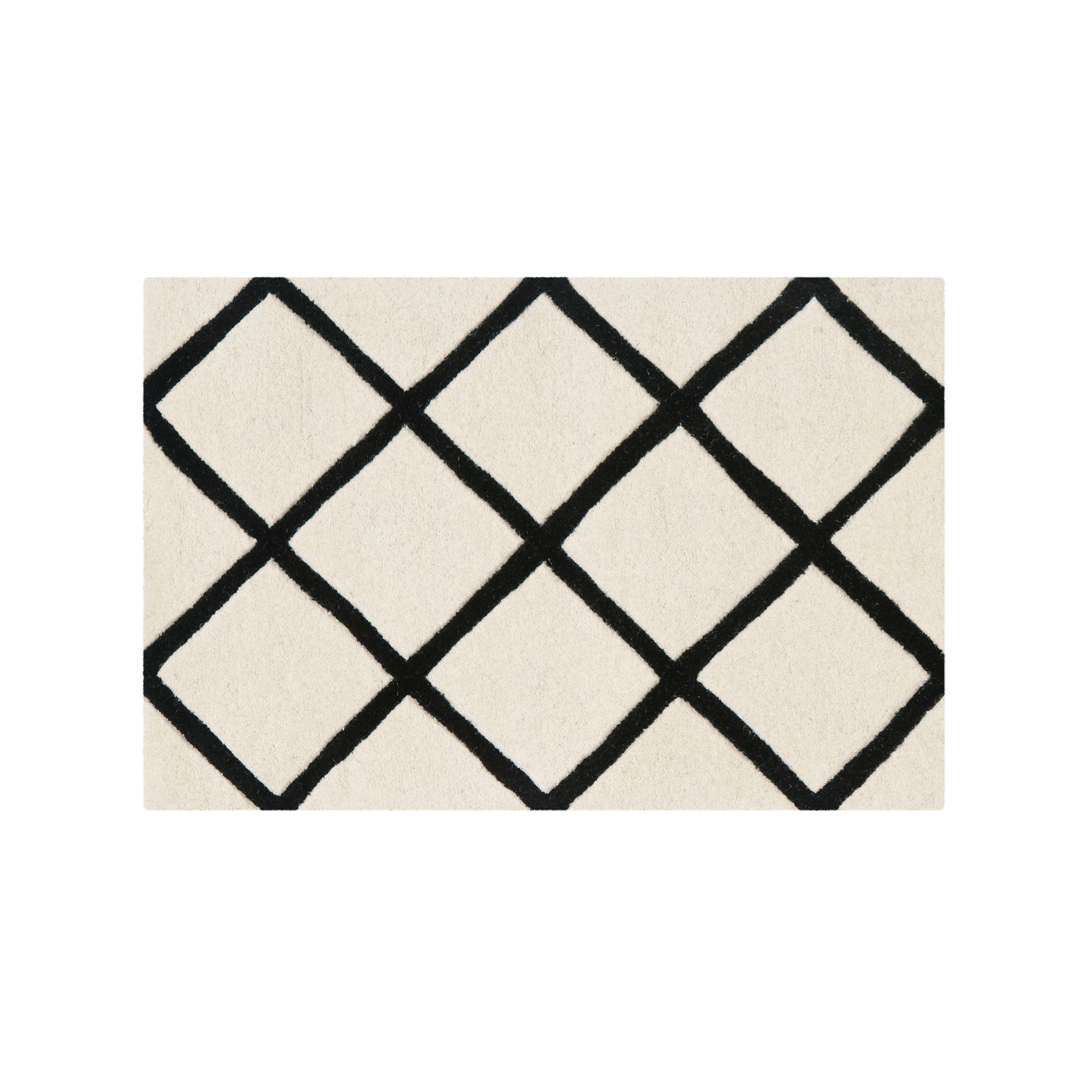Safavieh Chatham Diamonds Rug - 2 x 3, Ivory Black