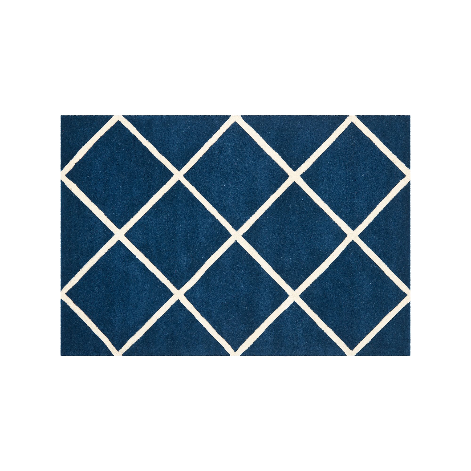 Safavieh Chatham Diamonds Rug - 4 x 6, Dark Blue Ivory