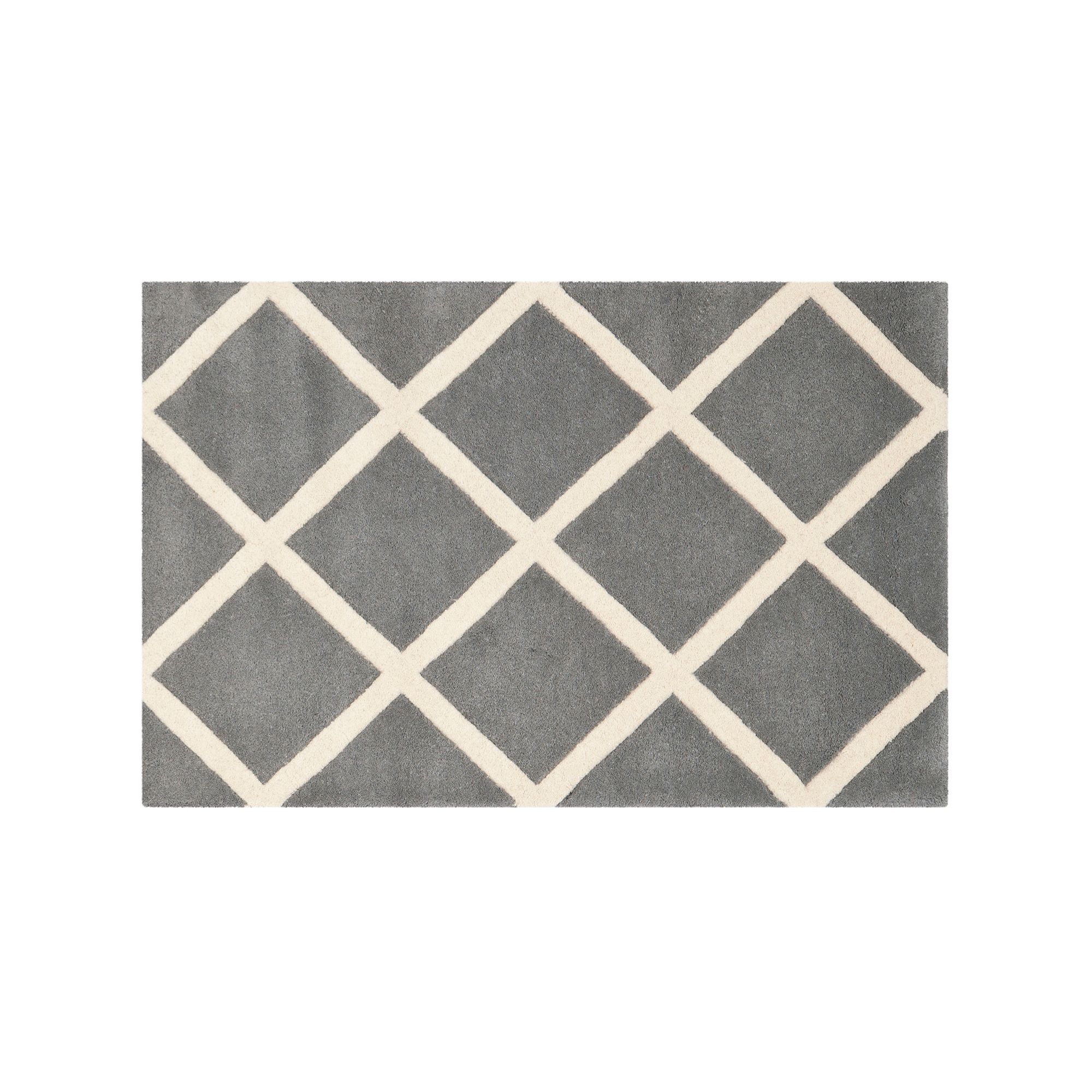 Safavieh Chatham Diamonds Rug - 8 x 10, Dark Gray Ivory