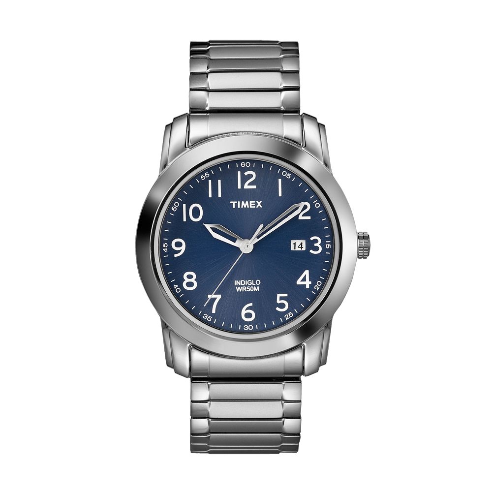 Timex® Men's Stainless Steel Expansion Watch - T2P132