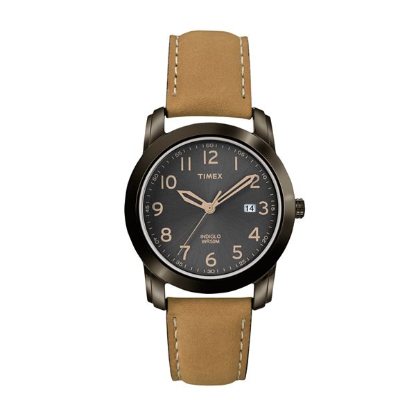 Timex® Men's Leather Watch - T2P133