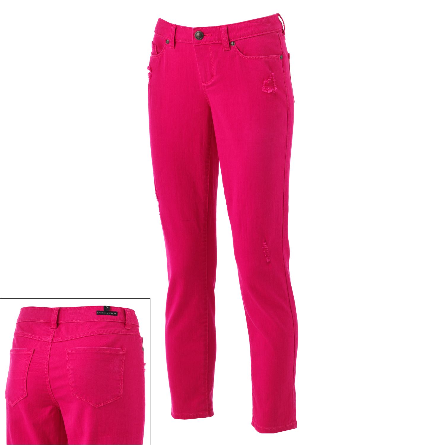 kohls womens colored jeans