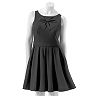LC Lauren Conrad Bow Fit and Flare Ponte Dress