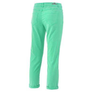 LC Lauren Conrad Roll-Cuff Color Denim Capris