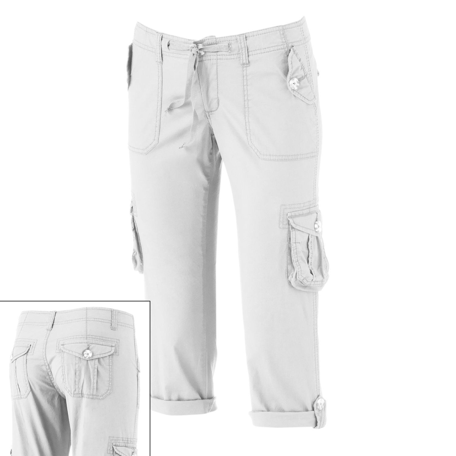 kohls womens cargo capris