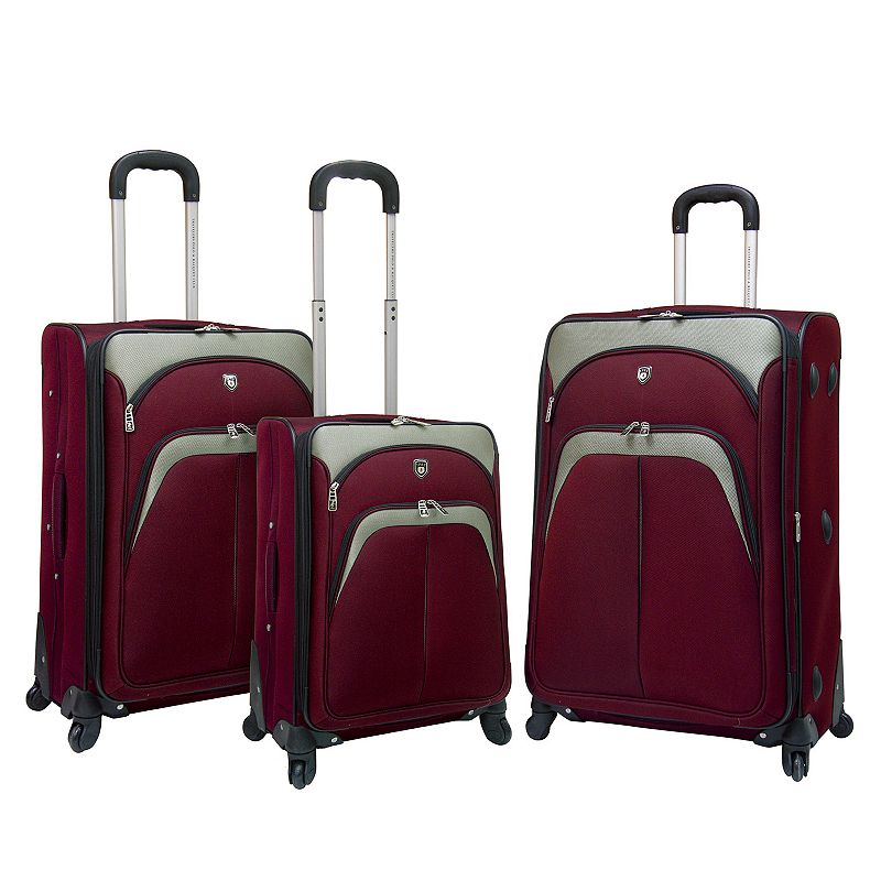 UPC 015272742442 product image for Travelers Club Luggage, 3-pc. Spinner Luggage Set (Red) | upcitemdb.com