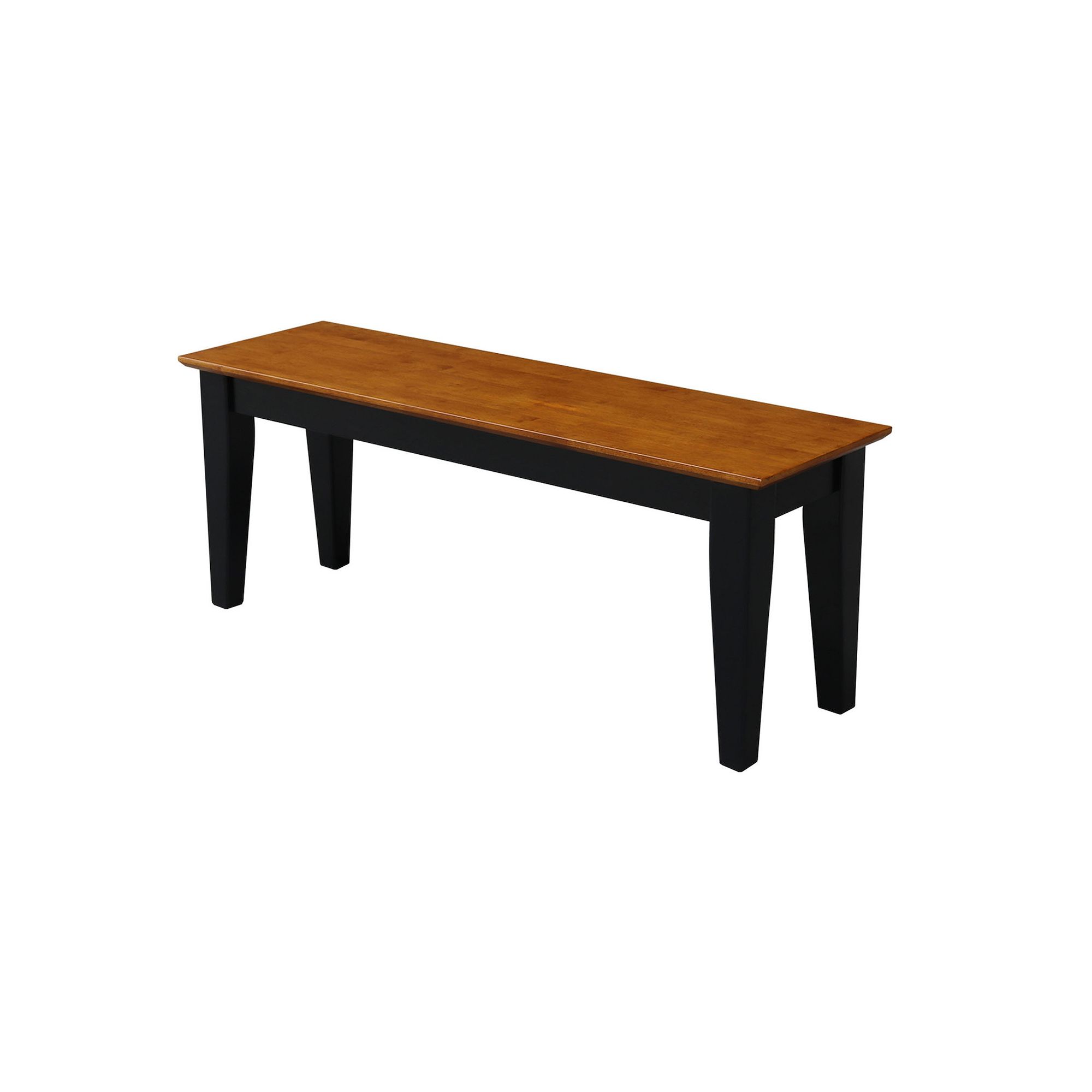 Shaker Wood Bench, Brown