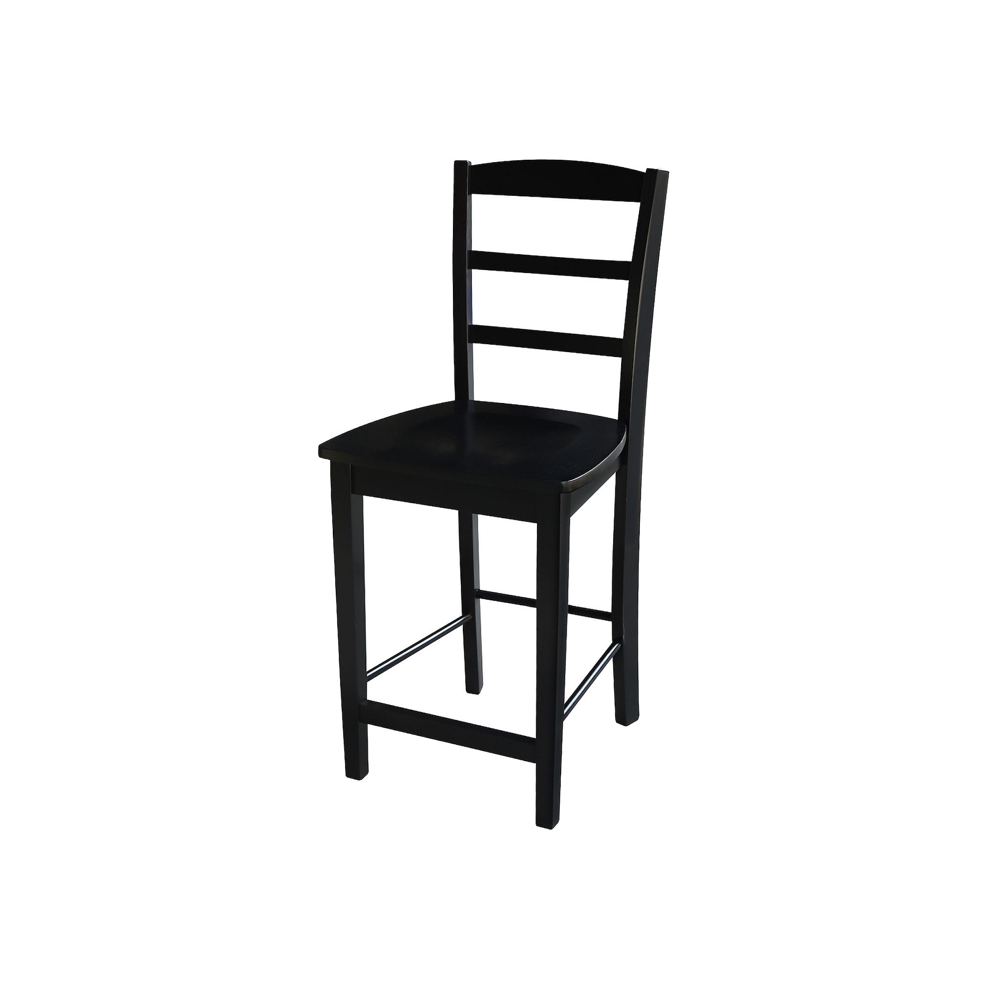 International Concepts Madrid Black Finish Counter Stool