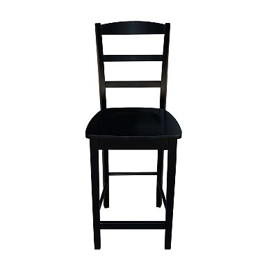 International Concepts Madrid Black Finish Counter Stool