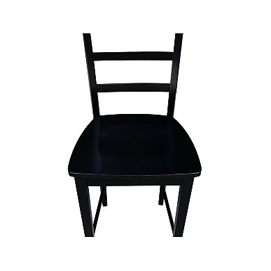 International Concepts Madrid Black Finish Counter Stool