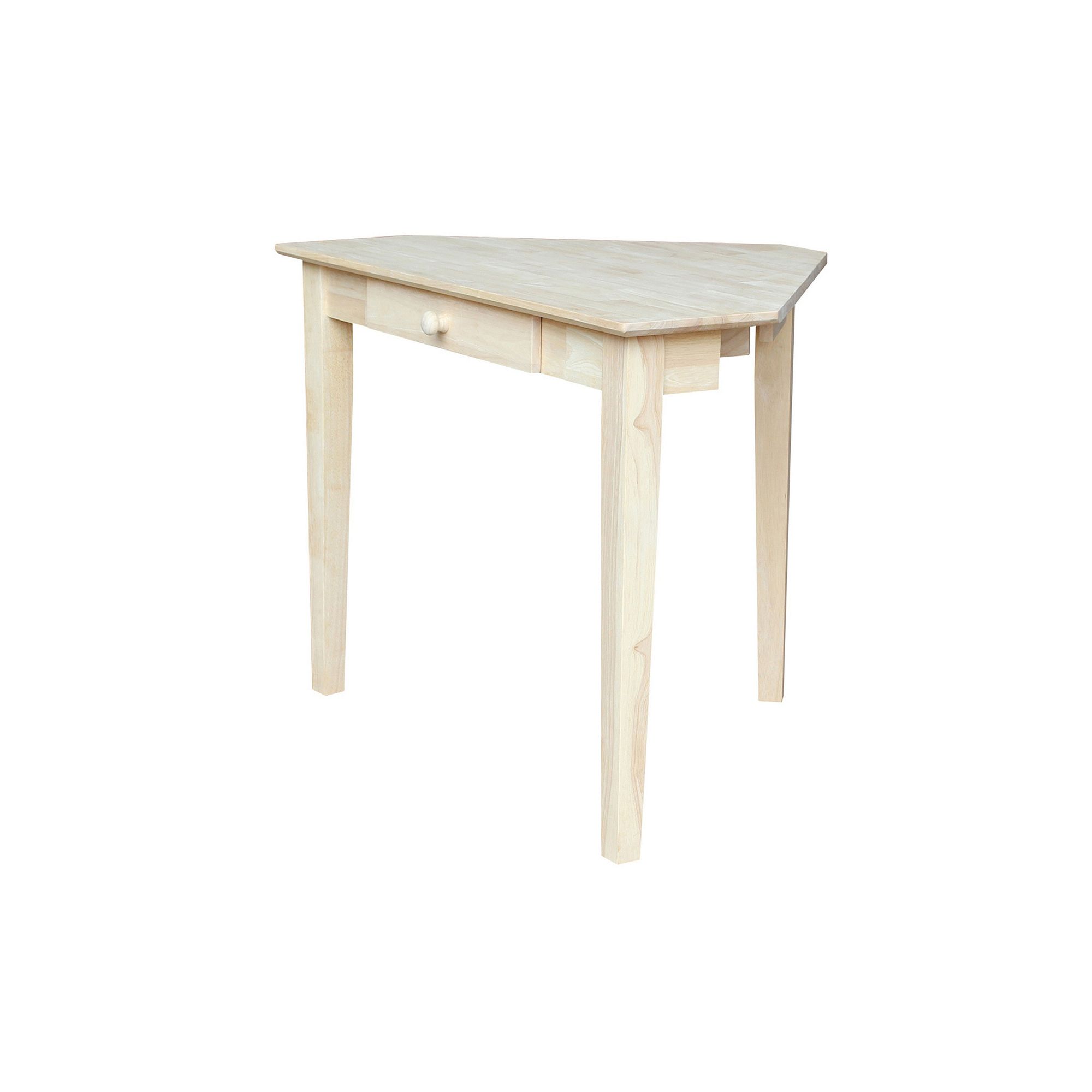 Natural Corner Computer Desk, Unfinished