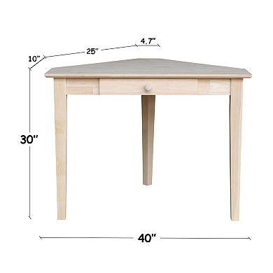 Natural Corner Computer Desk