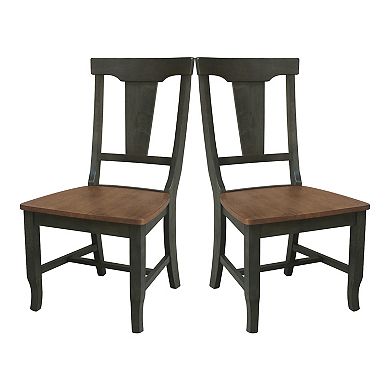 2-pc. Panel-Back Dining Chair Set