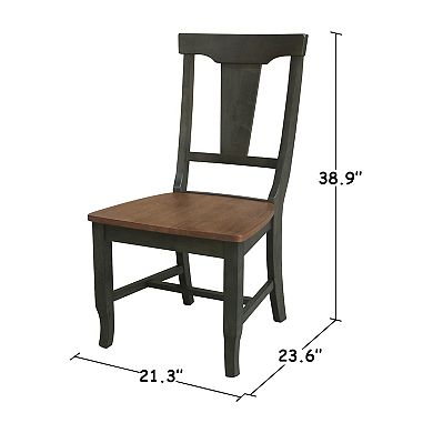 2-pc. Panel-Back Dining Chair Set