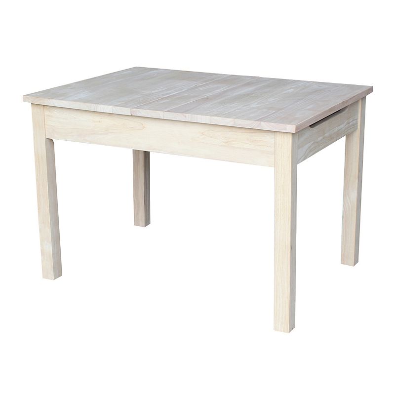 Storage End Table, White, Furniture