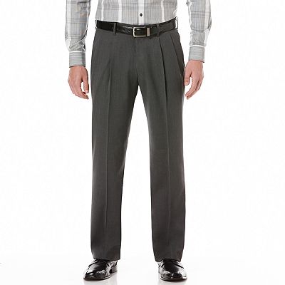 Men s Axist Ultra Series Fancy Straight Fit Solid No Iron Performance Pleated Dress Pants