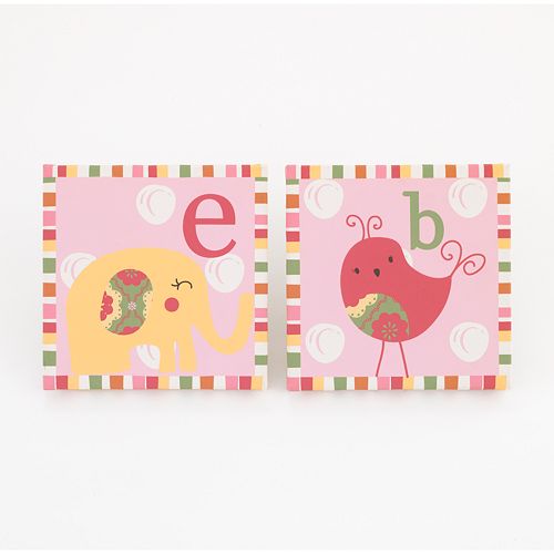 CoCo and Company 2-pk. Alphabet Sweeties  Wall Art