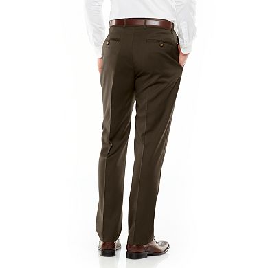 Men's Axist Ultra Series Straight-Fit Solid No-Iron Performance Flat-Front Dress Pants