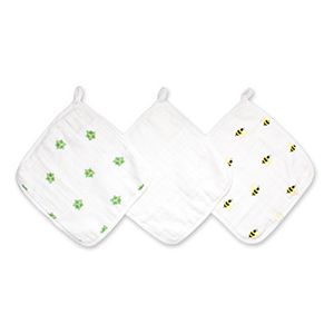 aden + anais 3-pk. Life's A Hoot Muslin Wash Cloths